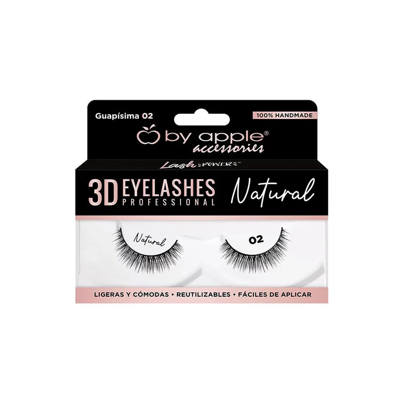 Pestañas 3D Eyelashes Professional Natural By Apple Accessories - Imagen 3